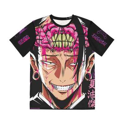 Legendary Anime-Inspired Men's Anime Graphic Tee - Edgy AOP Shirt, Streetwear Style - SUBARASHE