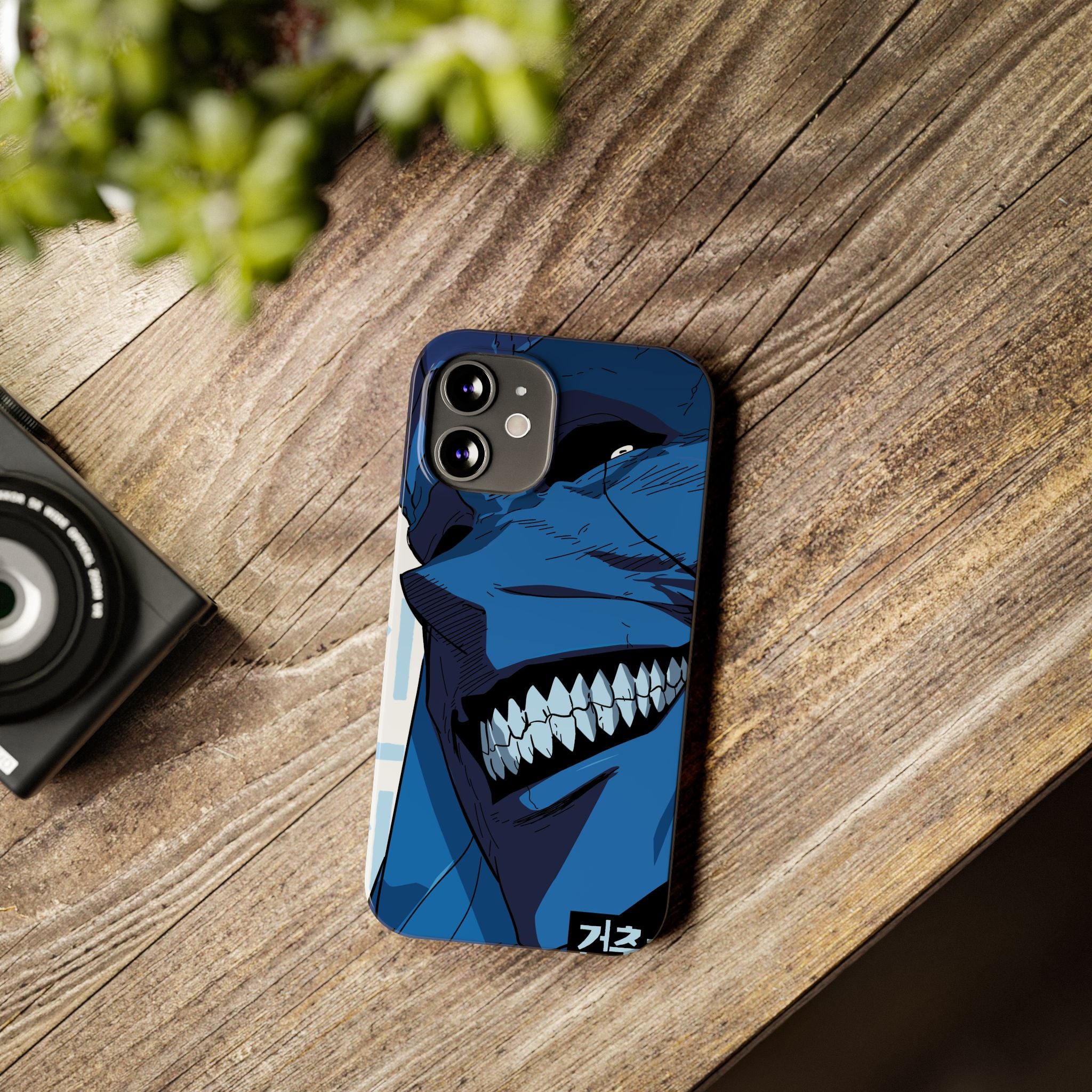 Bold Anime Slim Phone Cases, Edgy Phone Covers, Unique Gifts for Gamers, Pop Culture Accessories, Trendy Mobile Case