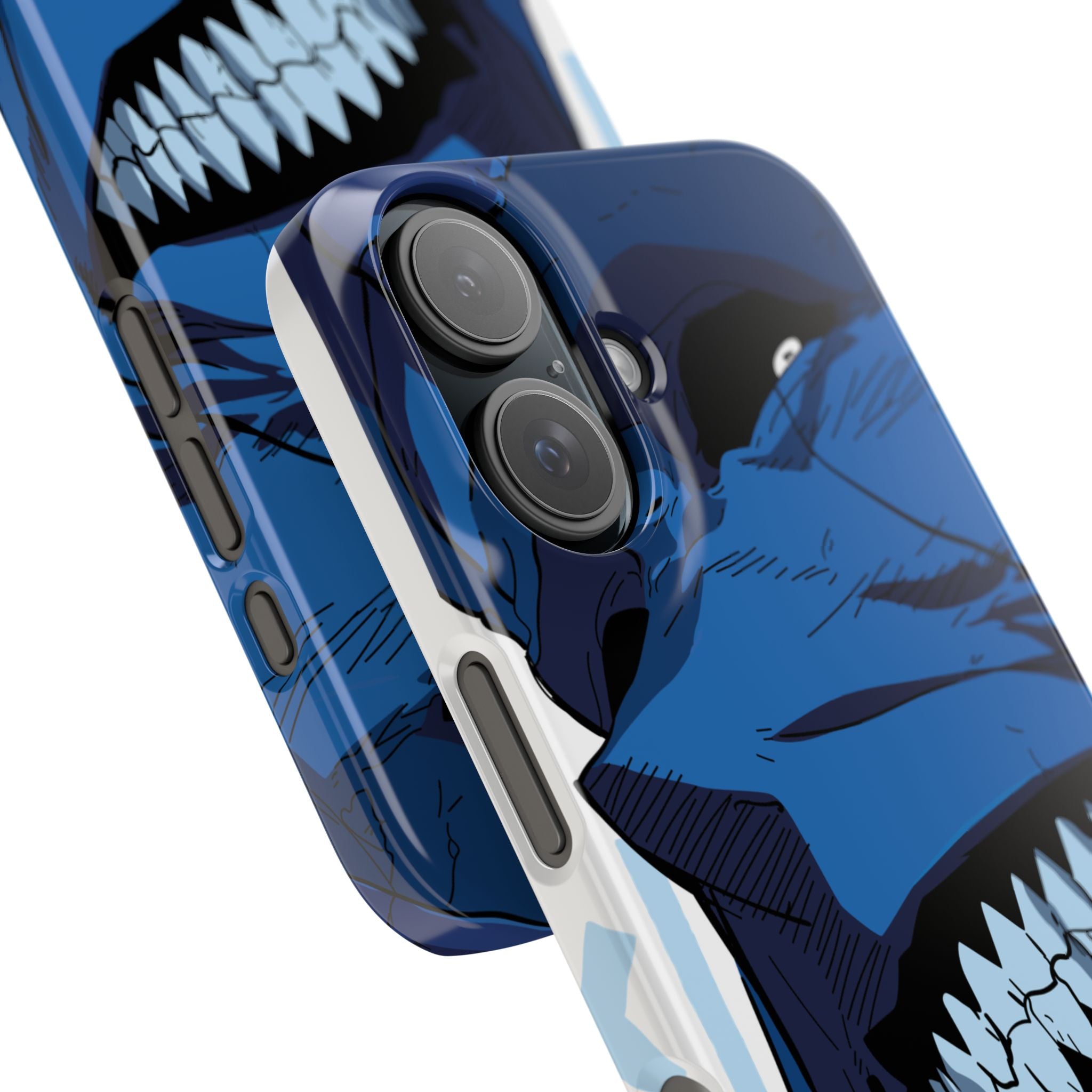 Bold Anime Slim Phone Cases, Edgy Phone Covers, Unique Gifts for Gamers, Pop Culture Accessories, Trendy Mobile Case