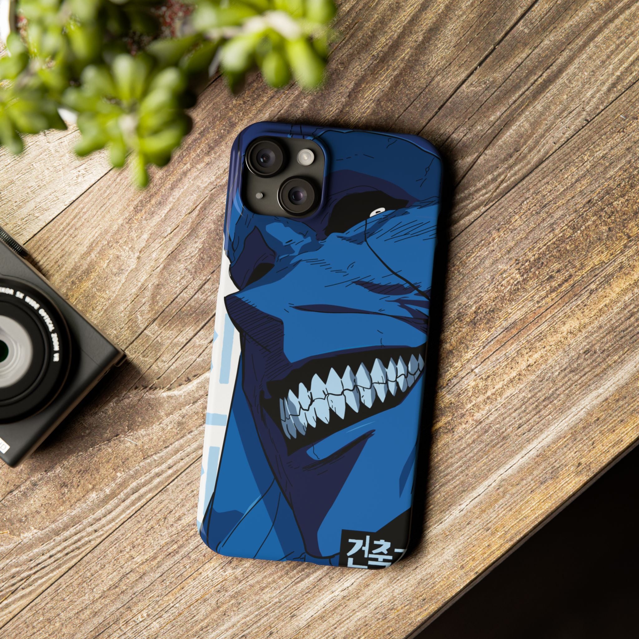 Bold Anime Slim Phone Cases, Edgy Phone Covers, Unique Gifts for Gamers, Pop Culture Accessories, Trendy Mobile Case
