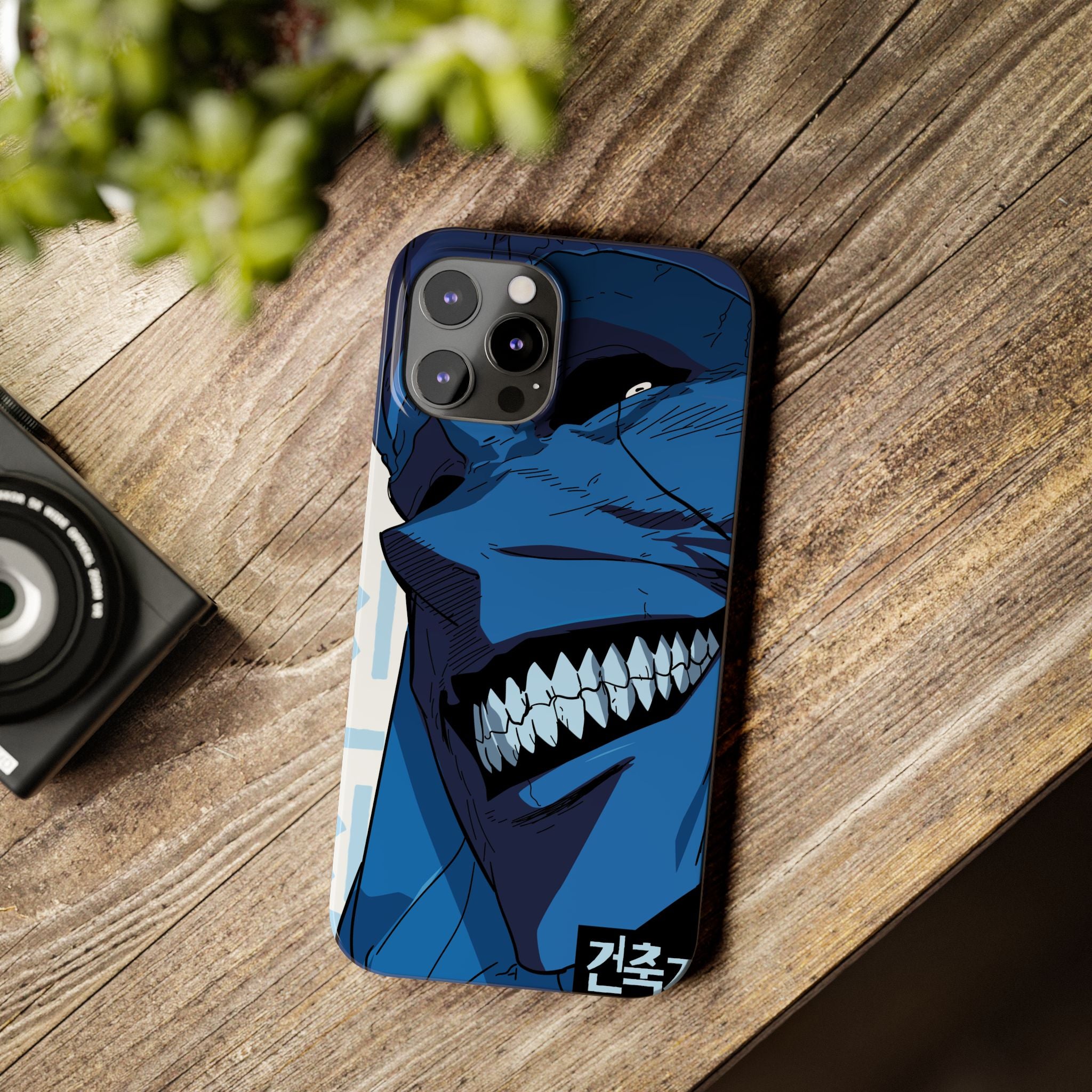 Bold Anime Slim Phone Cases, Edgy Phone Covers, Unique Gifts for Gamers, Pop Culture Accessories, Trendy Mobile Case