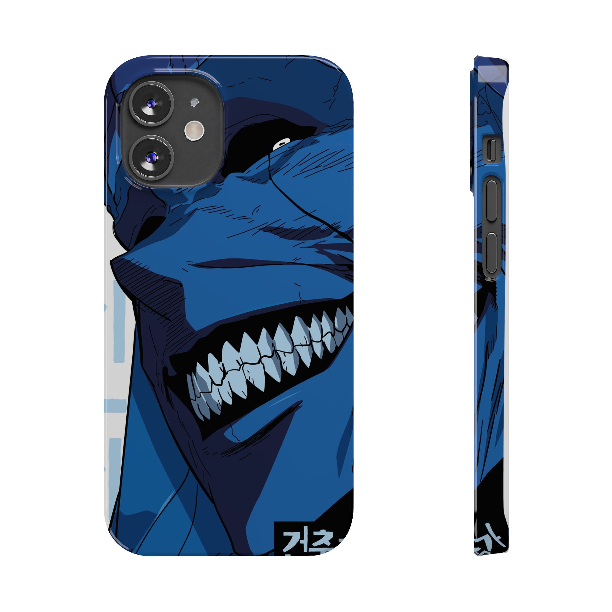 Bold Anime Slim Phone Cases, Edgy Phone Covers, Unique Gifts for Gamers, Pop Culture Accessories, Trendy Mobile Case