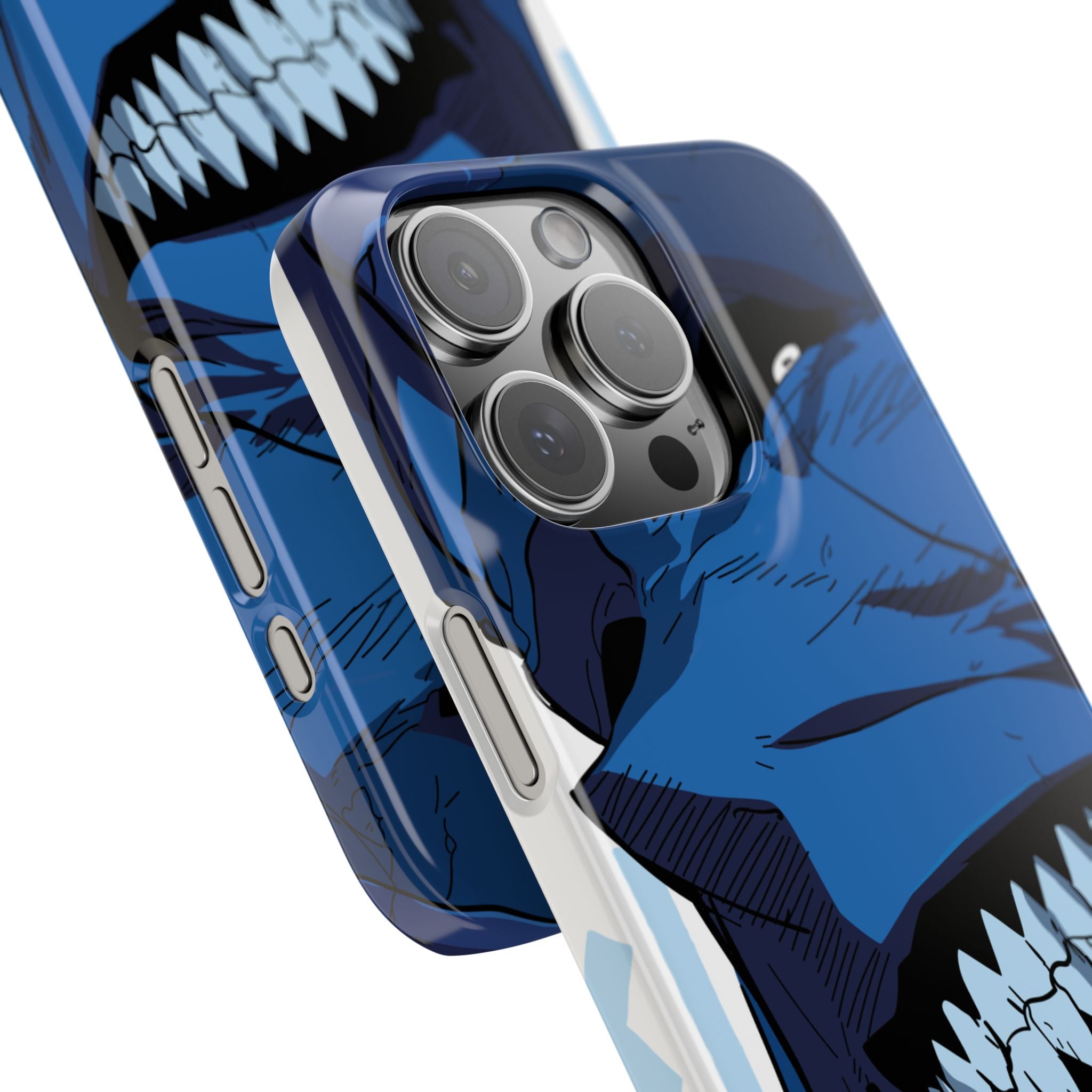 Bold Anime Slim Phone Cases, Edgy Phone Covers, Unique Gifts for Gamers, Pop Culture Accessories, Trendy Mobile Case