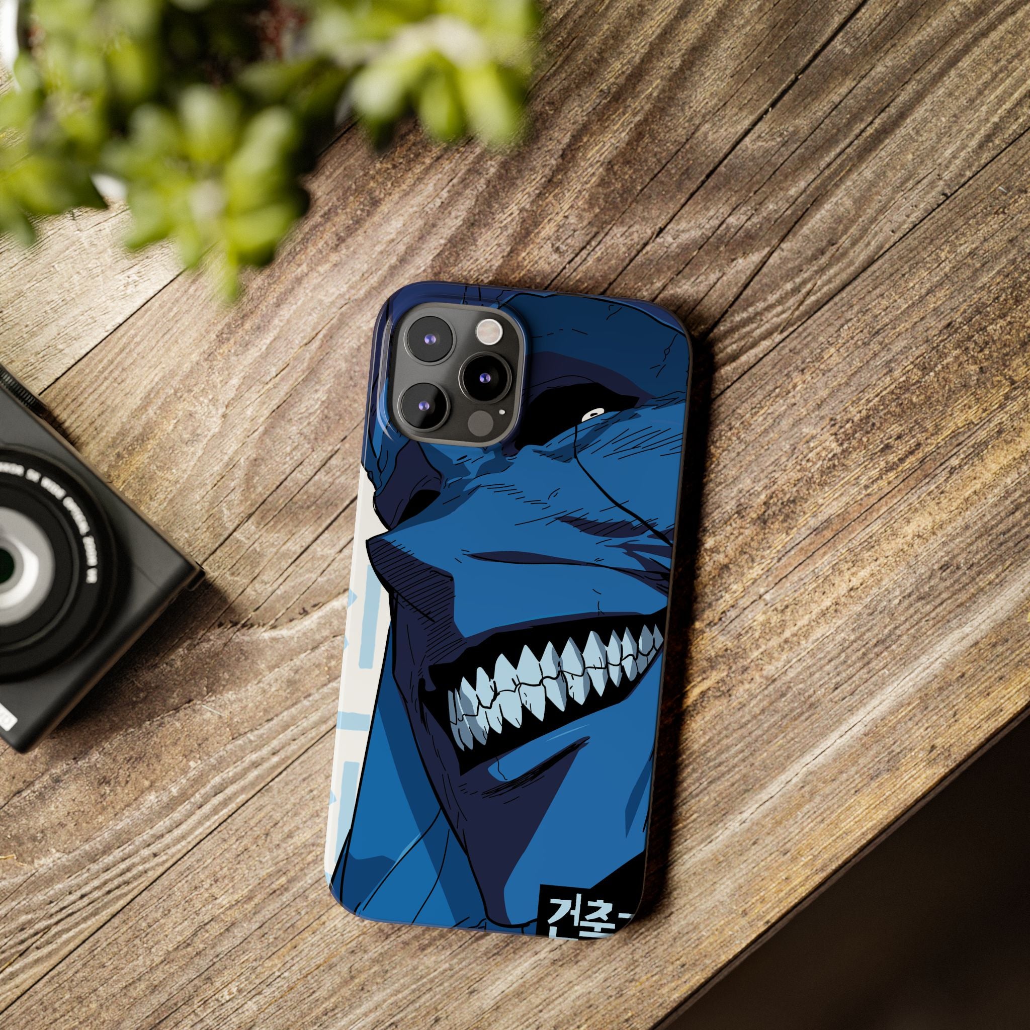 Bold Anime Slim Phone Cases, Edgy Phone Covers, Unique Gifts for Gamers, Pop Culture Accessories, Trendy Mobile Case