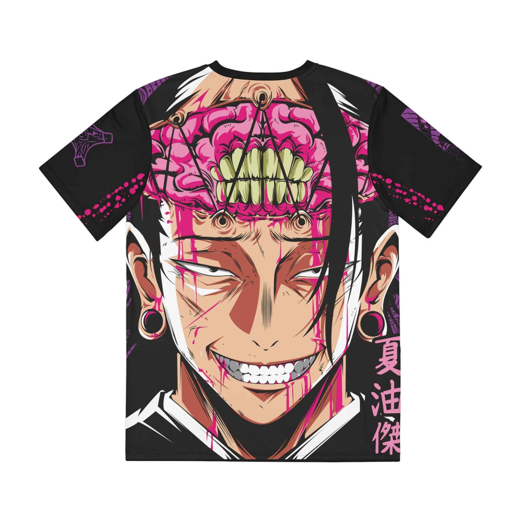 Legendary Anime-Inspired Men's Anime Graphic Tee - Edgy AOP Shirt, Streetwear Style - SUBARASHE
