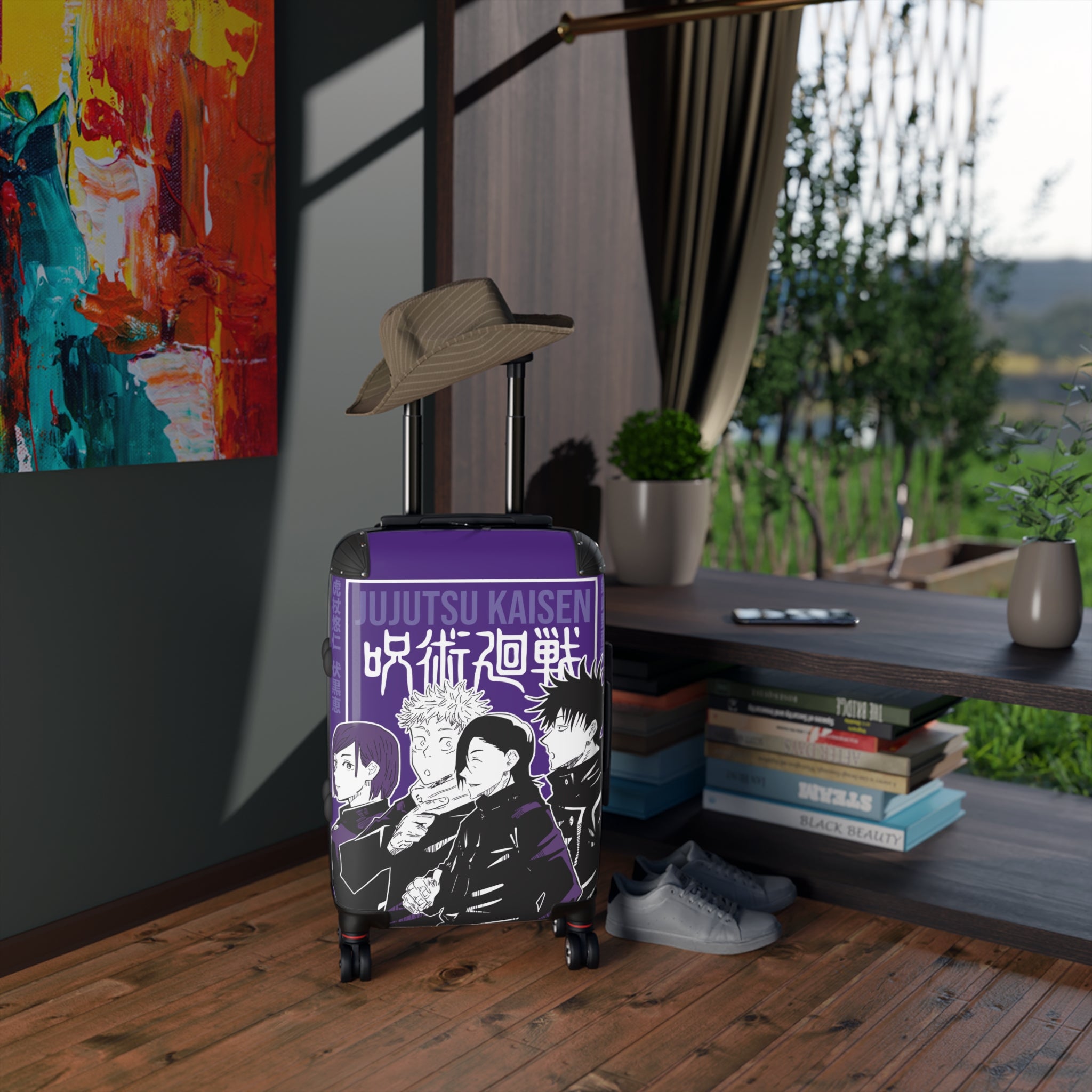 Anime-Inspired Suitcase - Stylish Carry-On Luggage for Fans, Travel Gear for Jujutsu Kaisen Lovers, Unique Travel Bag, Cosplay [...]