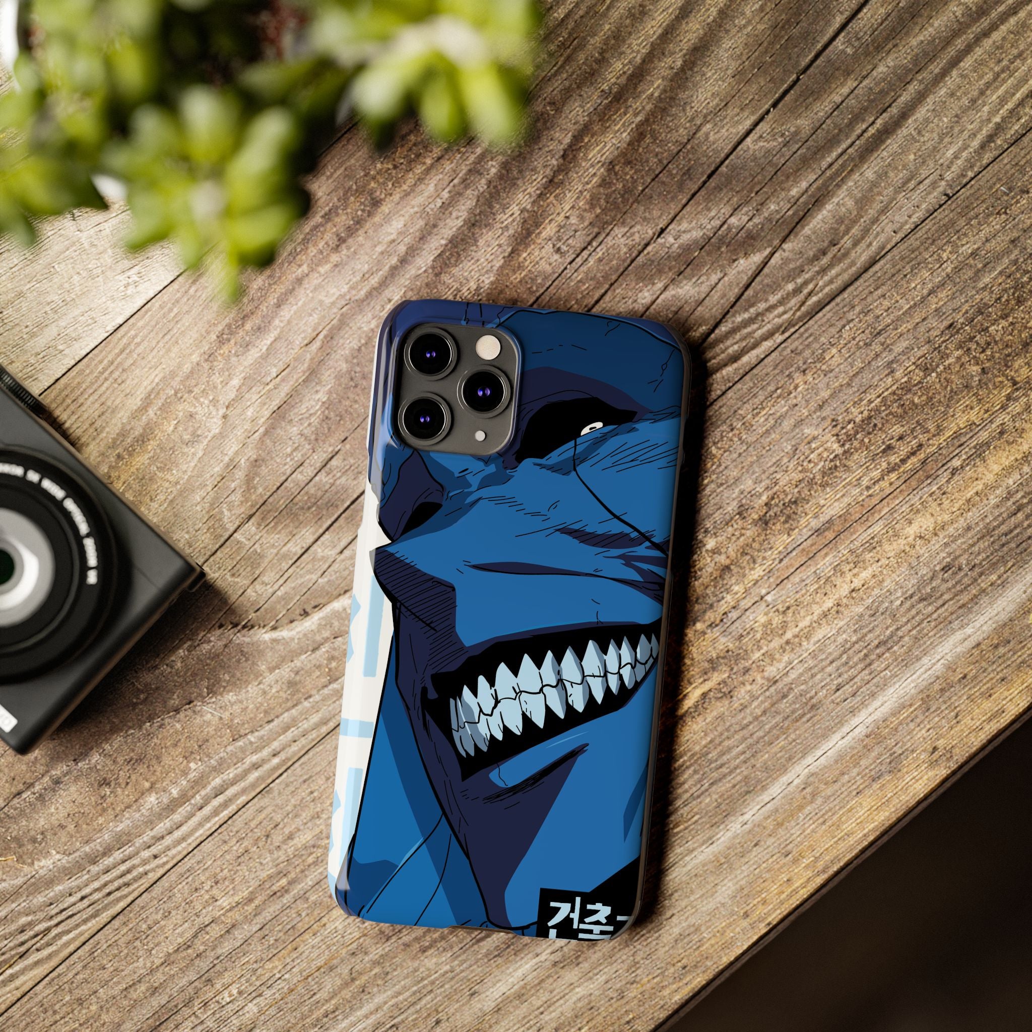 Bold Anime Slim Phone Cases, Edgy Phone Covers, Unique Gifts for Gamers, Pop Culture Accessories, Trendy Mobile Case