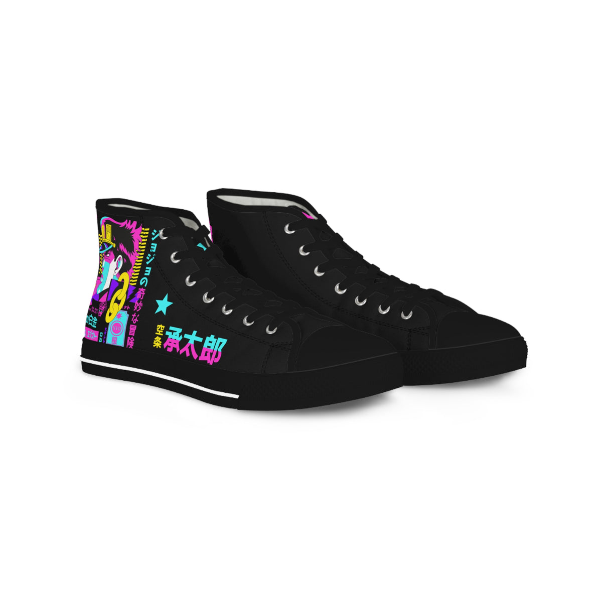 Vibrant High Top Sneakers for Trendsetters | Cool Graphic Sneakers, Casual Footwear, Unique Gifts, Weekend Outfits, Street Style