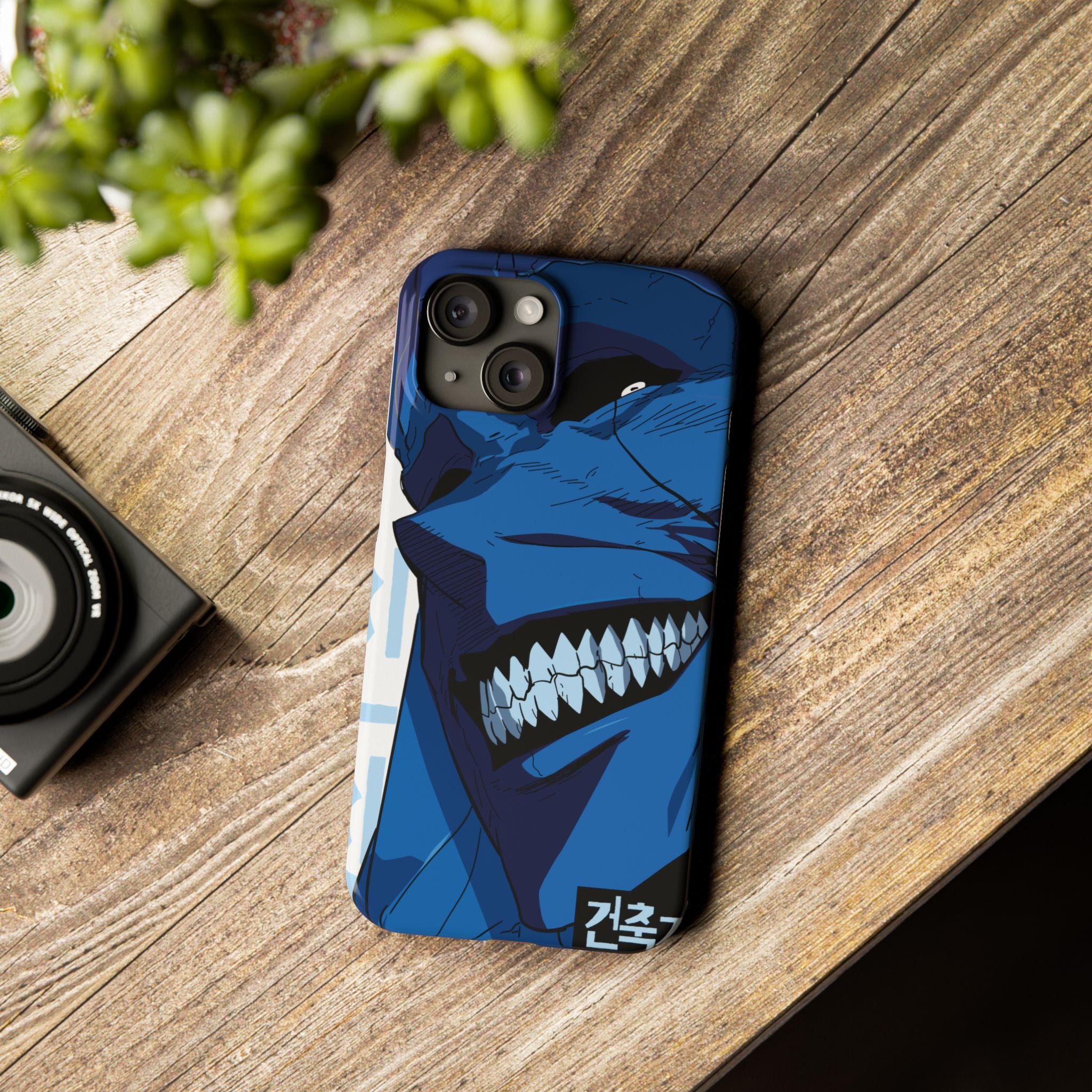 Bold Anime Slim Phone Cases, Edgy Phone Covers, Unique Gifts for Gamers, Pop Culture Accessories, Trendy Mobile Case