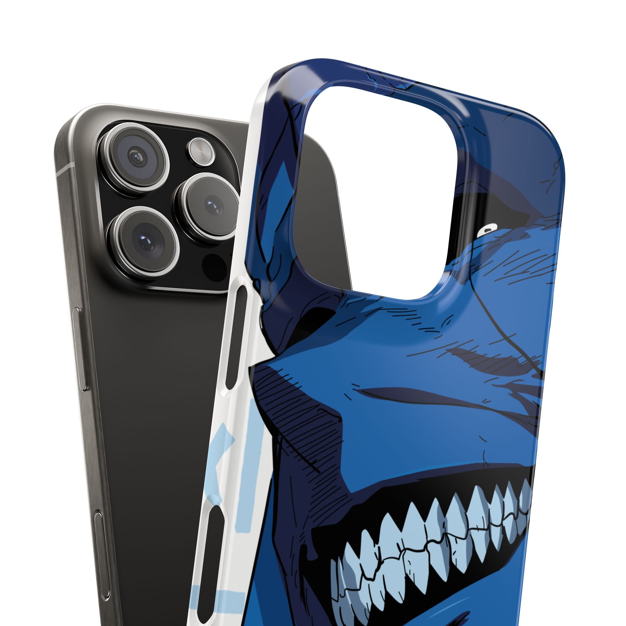 Bold Anime Slim Phone Cases, Edgy Phone Covers, Unique Gifts for Gamers, Pop Culture Accessories, Trendy Mobile Case