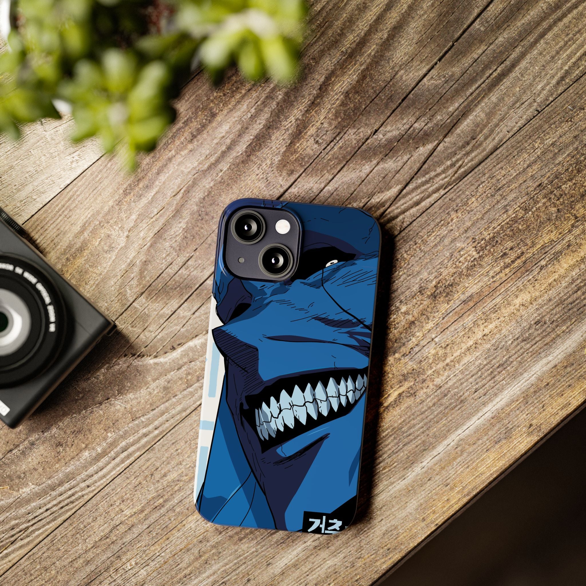 Bold Anime Slim Phone Cases, Edgy Phone Covers, Unique Gifts for Gamers, Pop Culture Accessories, Trendy Mobile Case