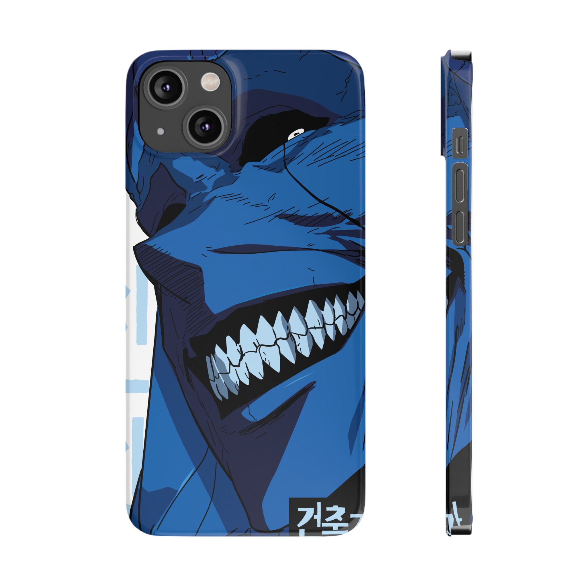 Bold Anime Slim Phone Cases, Edgy Phone Covers, Unique Gifts for Gamers, Pop Culture Accessories, Trendy Mobile Case