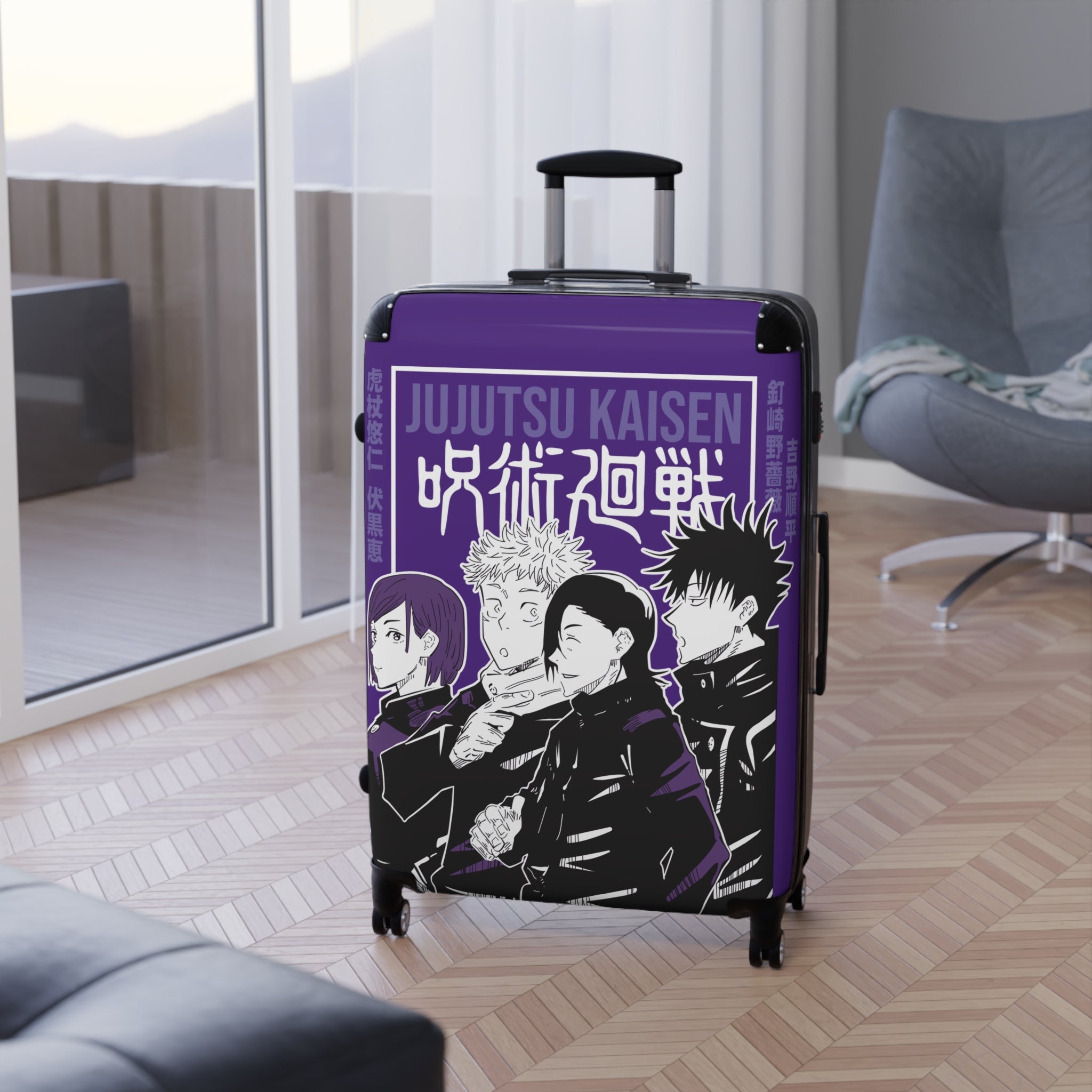 Anime-Inspired Suitcase - Stylish Carry-On Luggage for Fans, Travel Gear for Jujutsu Kaisen Lovers, Unique Travel Bag, Cosplay [...]