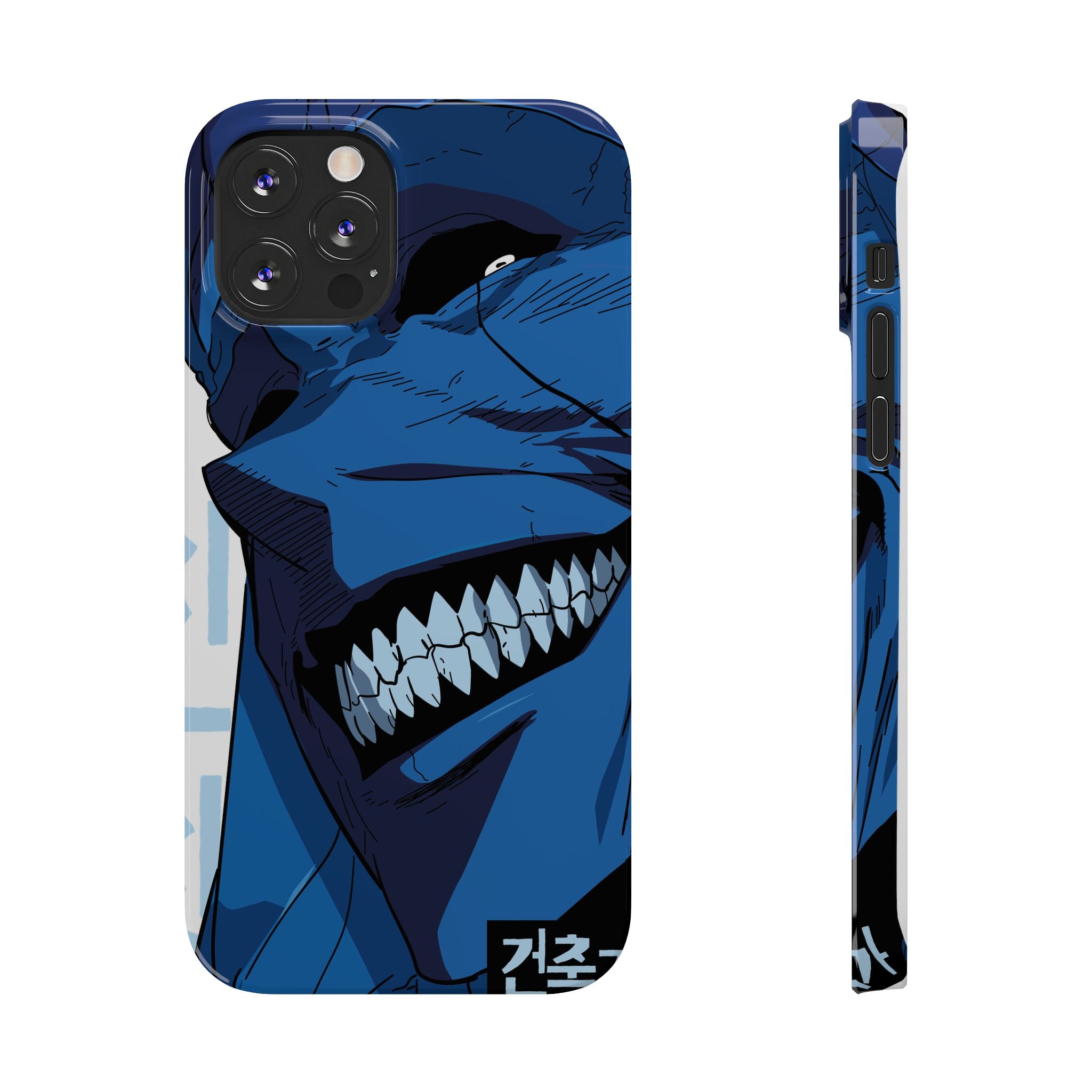 Bold Anime Slim Phone Cases, Edgy Phone Covers, Unique Gifts for Gamers, Pop Culture Accessories, Trendy Mobile Case