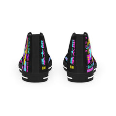 Vibrant High Top Sneakers for Trendsetters | Cool Graphic Sneakers, Casual Footwear, Unique Gifts, Weekend Outfits, Street Style