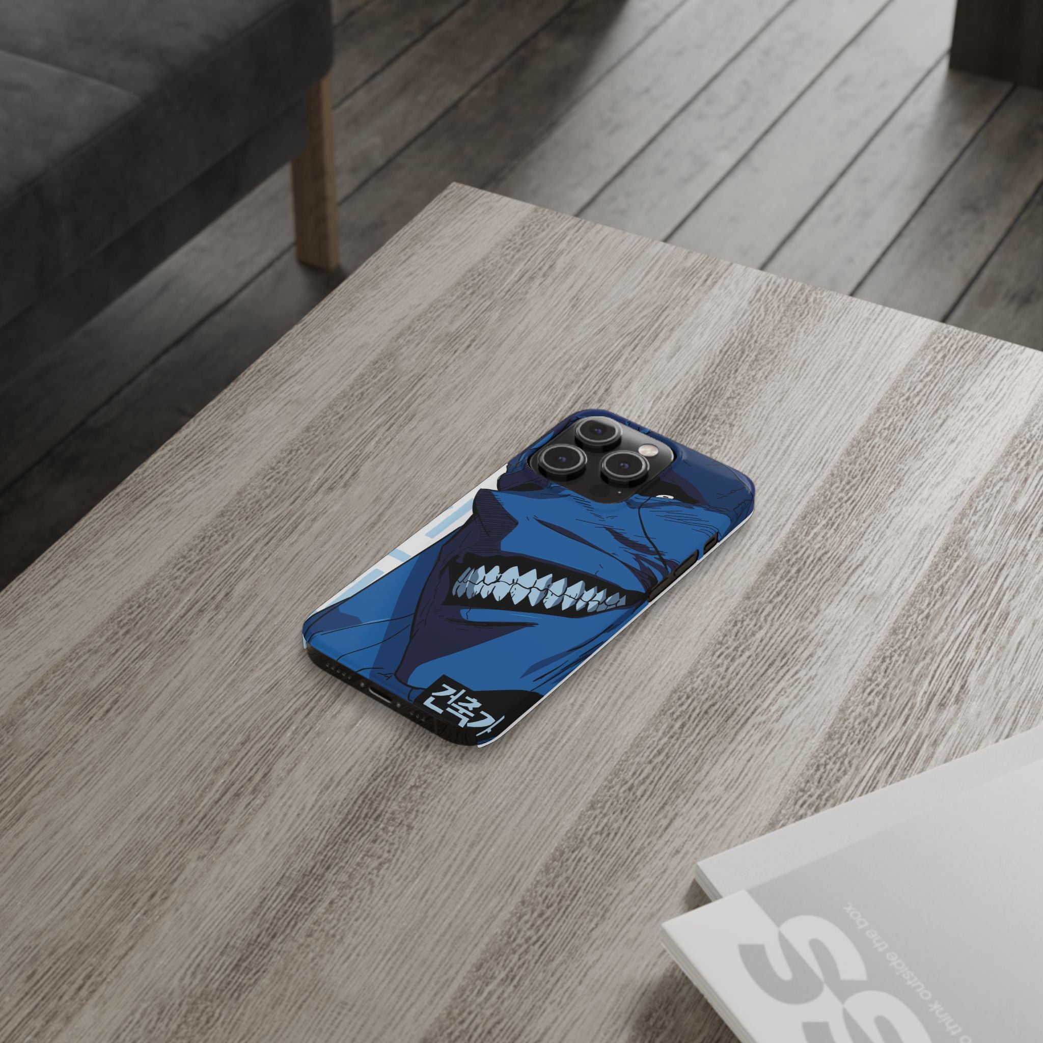 Bold Anime Slim Phone Cases, Edgy Phone Covers, Unique Gifts for Gamers, Pop Culture Accessories, Trendy Mobile Case