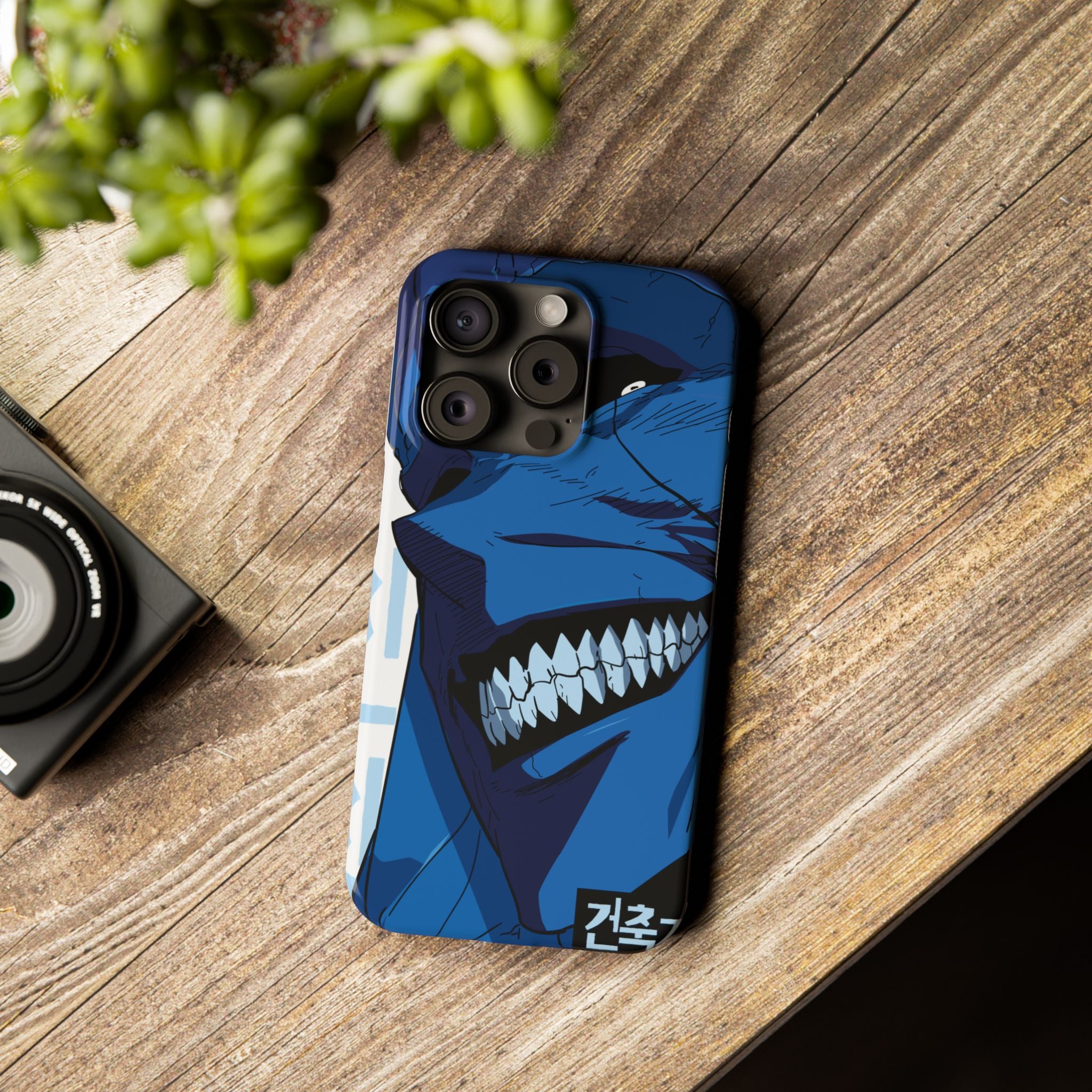 Bold Anime Slim Phone Cases, Edgy Phone Covers, Unique Gifts for Gamers, Pop Culture Accessories, Trendy Mobile Case
