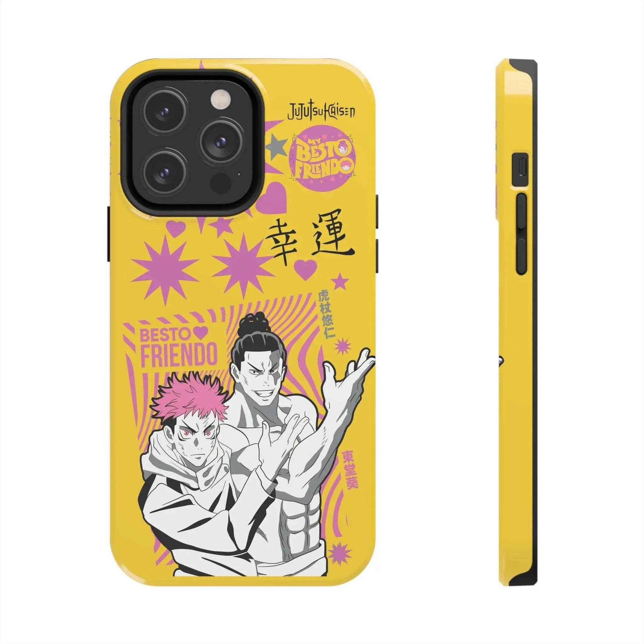 Anime-Inspired Phone Case, Storytelling Accessory, Anime Character Protection, Trendy Yellow Design - SUBARASHE