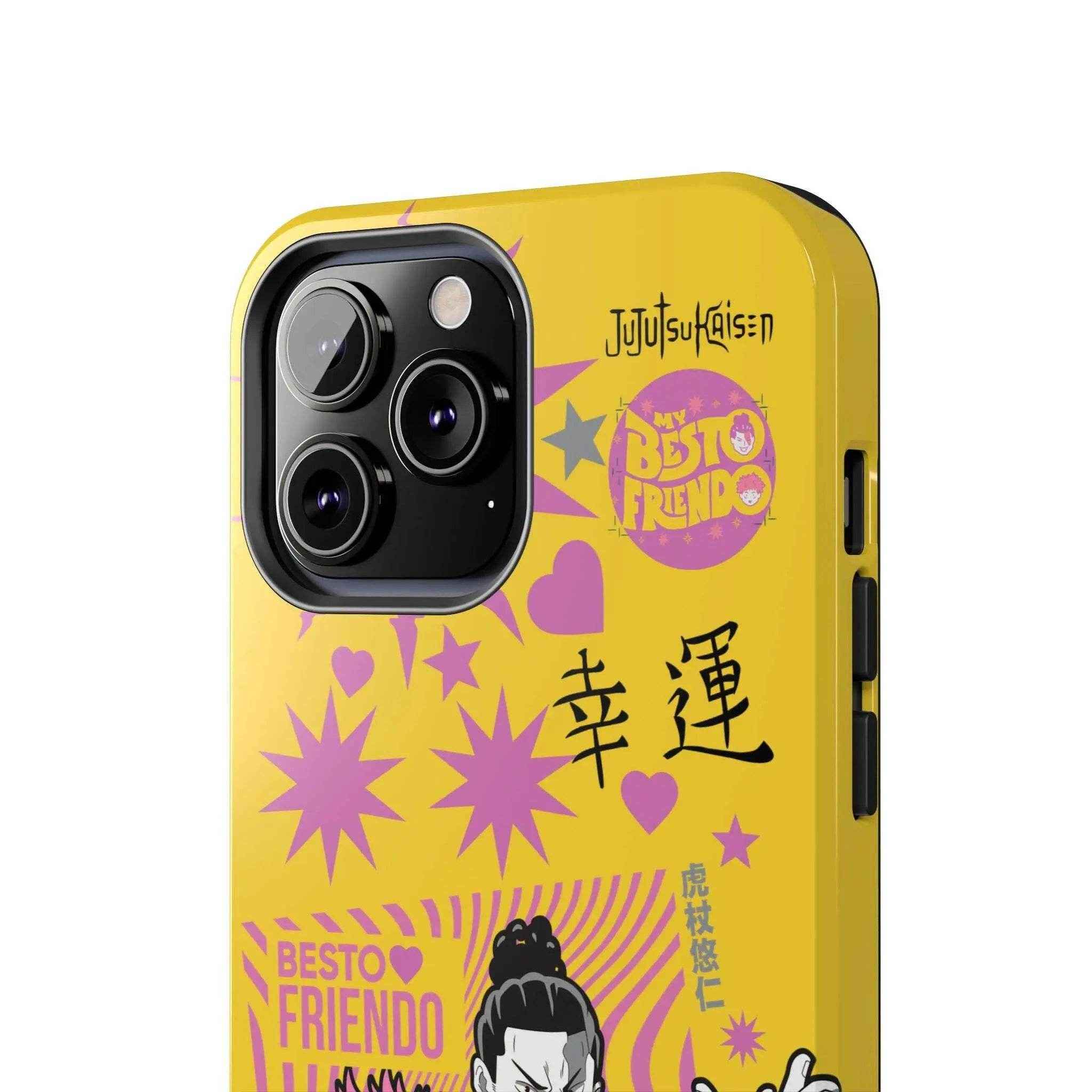 Anime-Inspired Phone Case, Storytelling Accessory, Anime Character Protection, Trendy Yellow Design - SUBARASHE