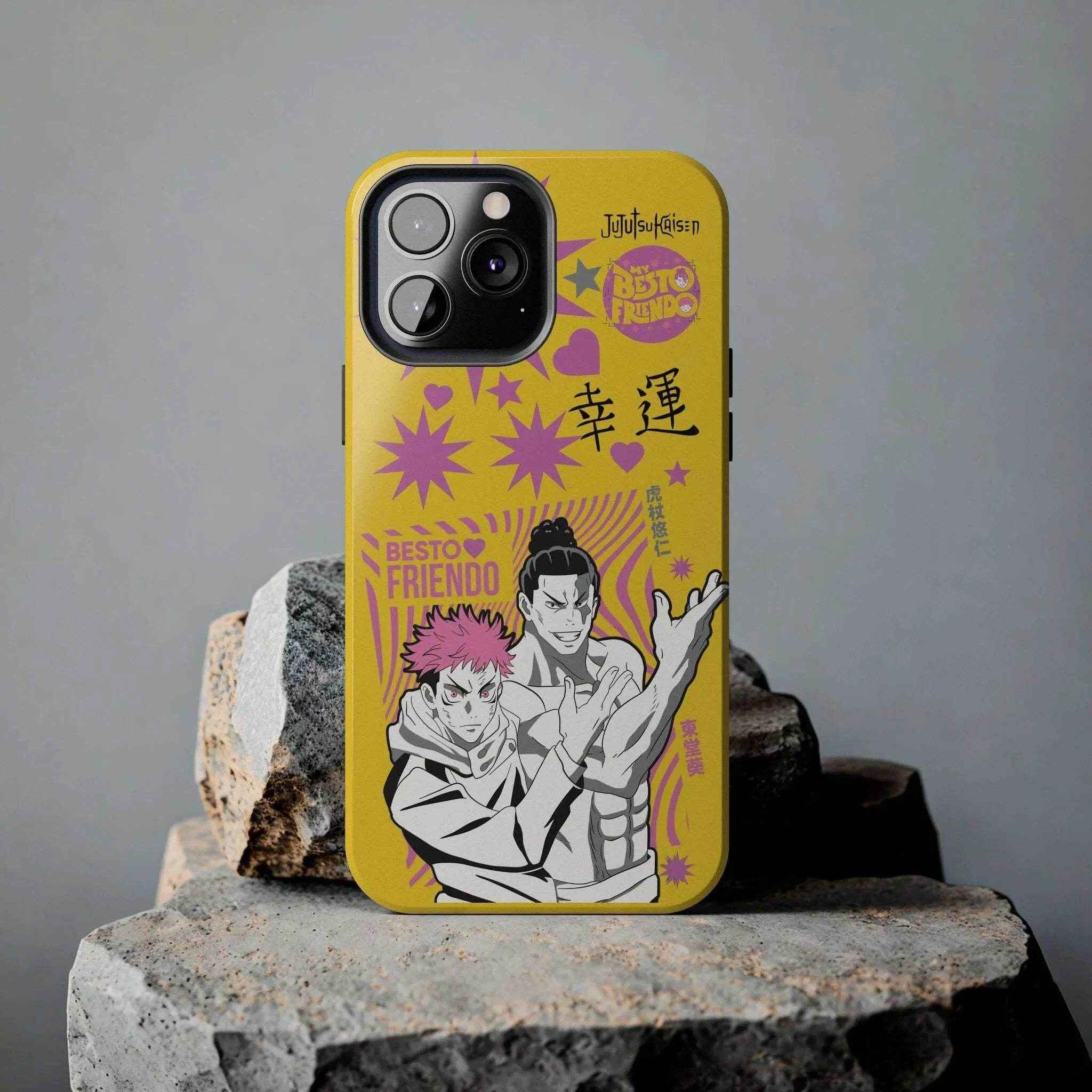 Anime-Inspired Phone Case, Storytelling Accessory, Anime Character Protection, Trendy Yellow Design - SUBARASHE