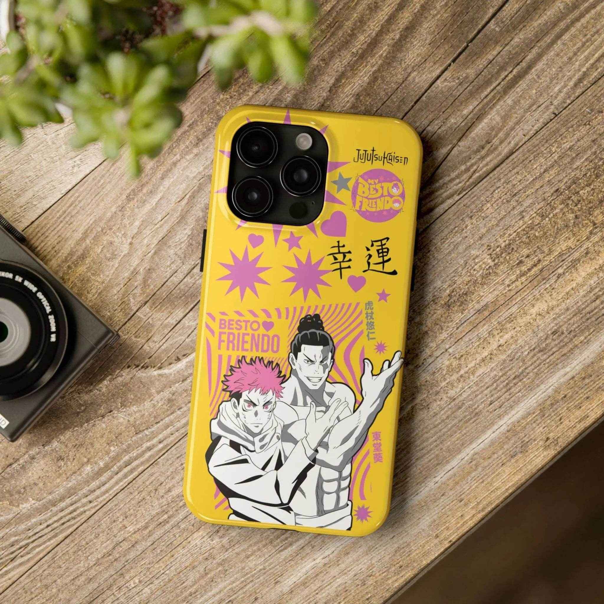 Anime-Inspired Phone Case, Storytelling Accessory, Anime Character Protection, Trendy Yellow Design - SUBARASHE