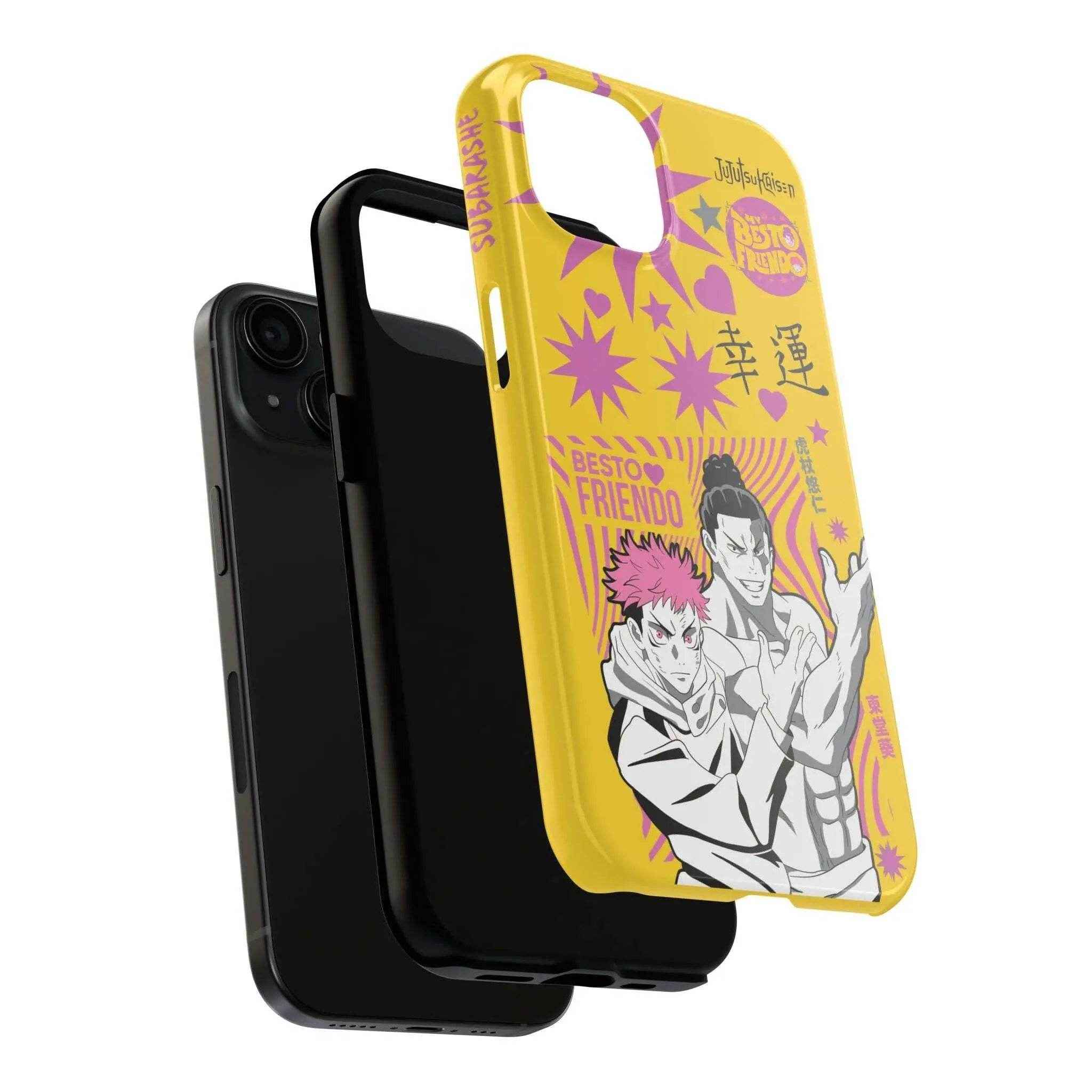 Anime-Inspired Phone Case, Storytelling Accessory, Anime Character Protection, Trendy Yellow Design - SUBARASHE