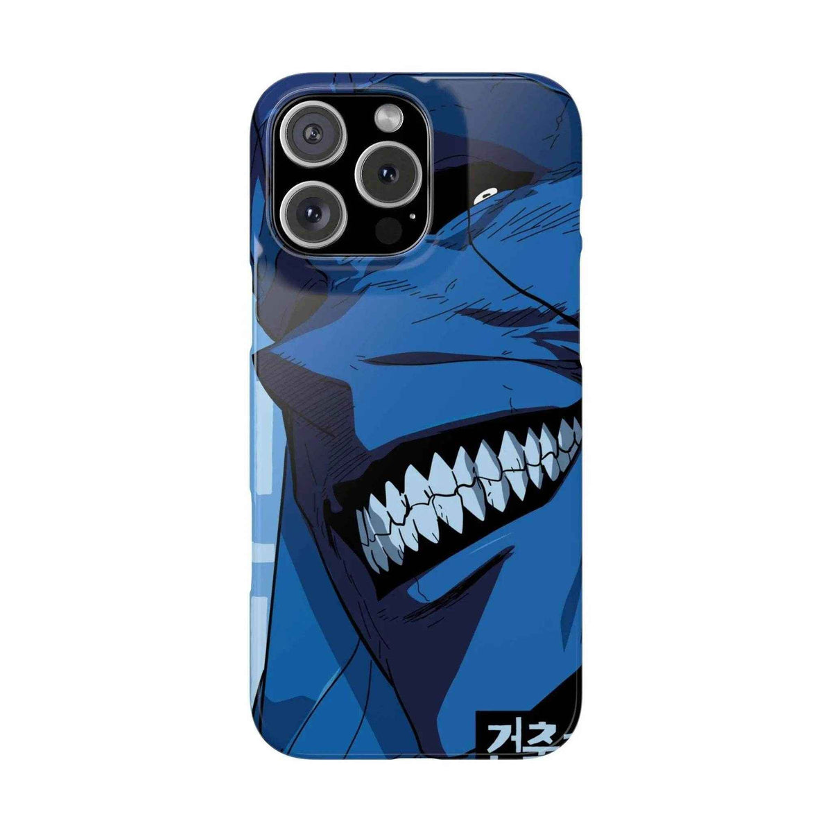 Anime-Inspired Shadow Hunter Blue Phone Case - SUBARASHE