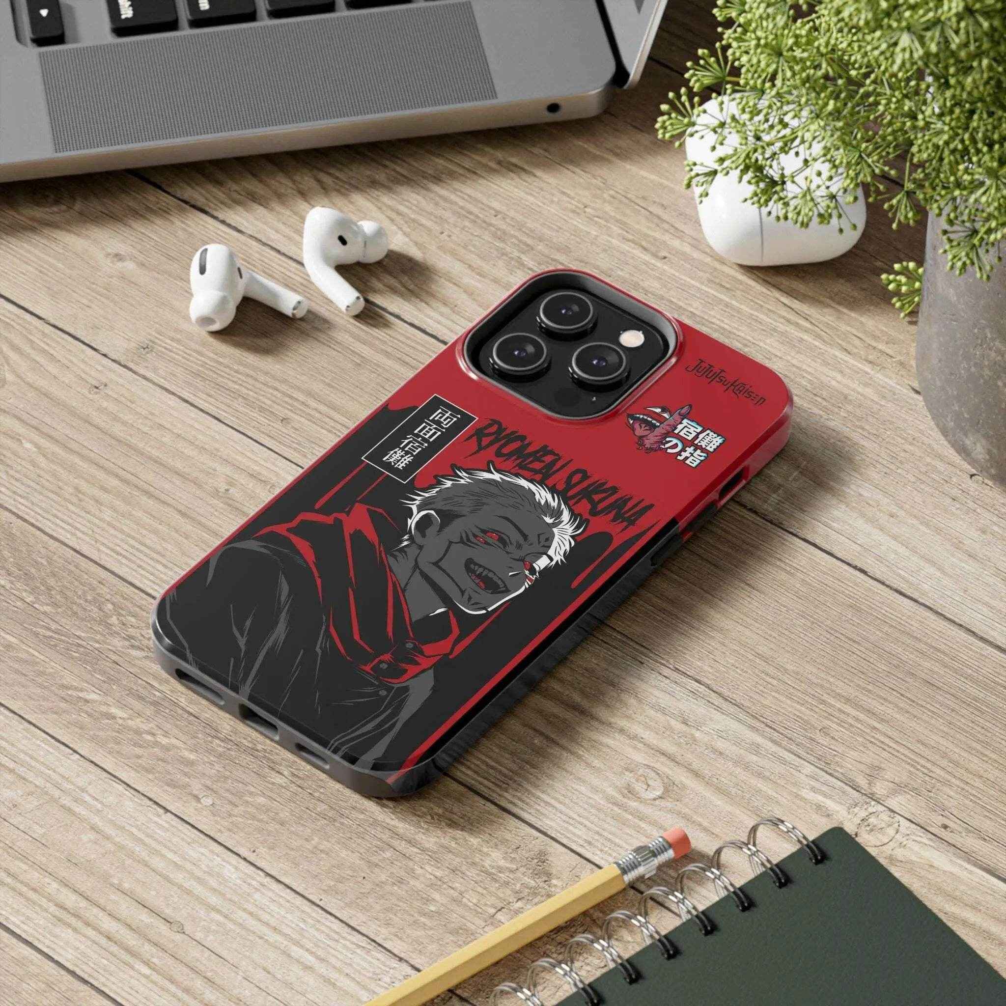 Crimson Cursed Sovereign Anime — Legendary Quality Phone Case - SUBARASHE