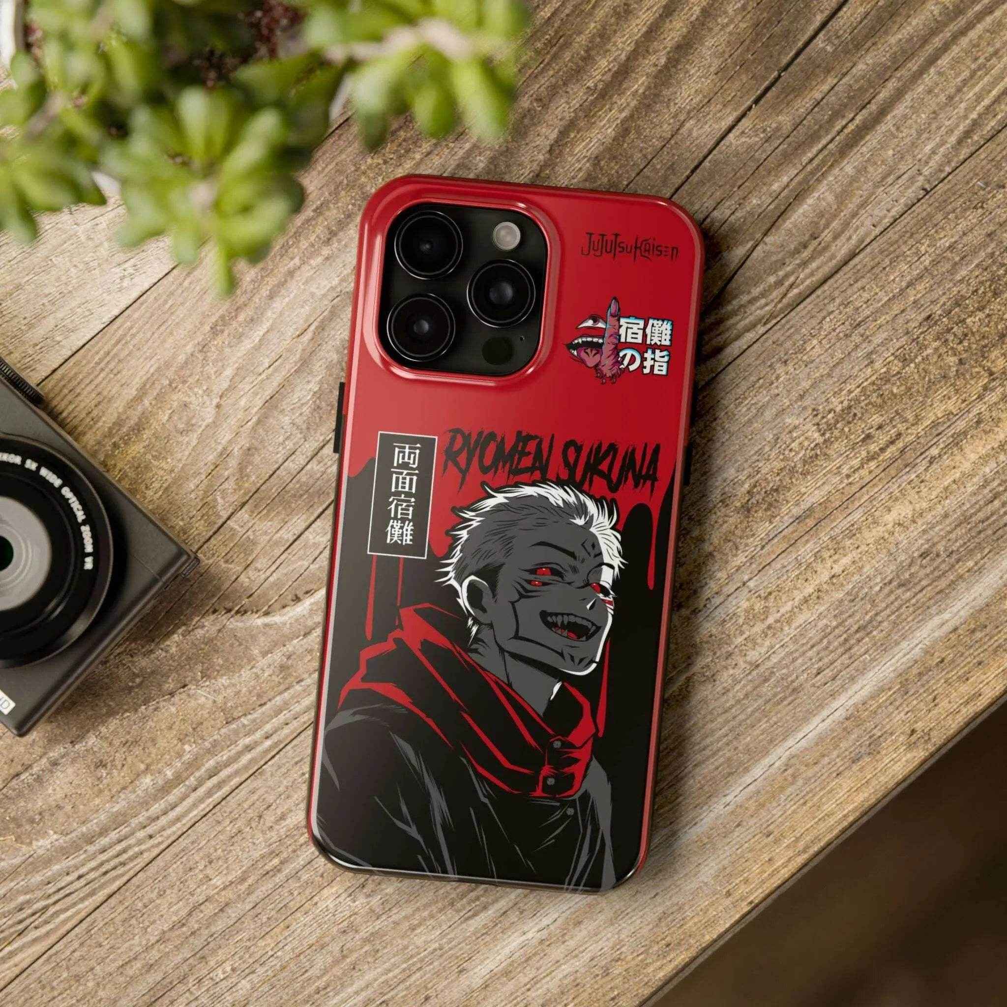 Crimson Cursed Sovereign Anime — Legendary Quality Phone Case - SUBARASHE